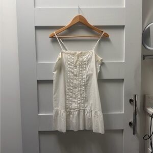 Sheer White Spaghetti Strap Top